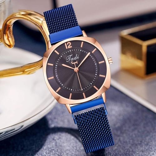 Women's watch with magnetic band cheap