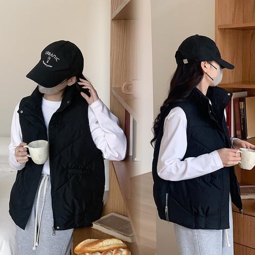 Solid color zipper autumn winter jacket discount