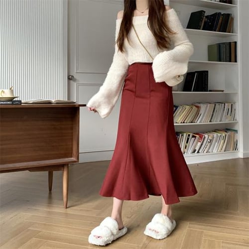 Maxi skirt office wear clearance