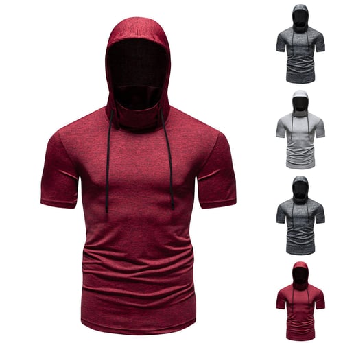 Sports short sleeve hoodie clearance