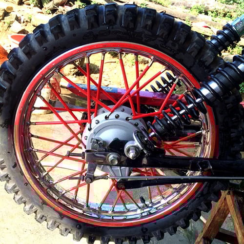 Dirt bike spoke skins cheap