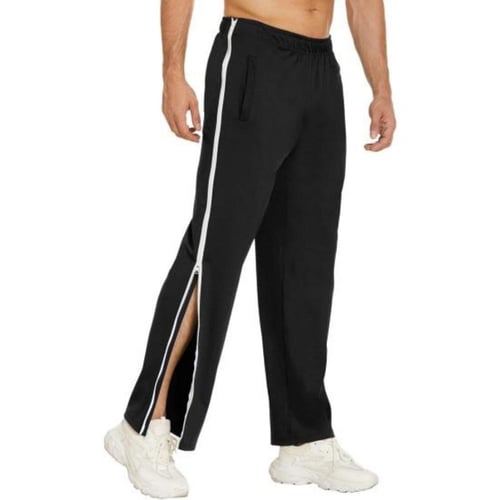 Jogging pants with zipper legs outlet