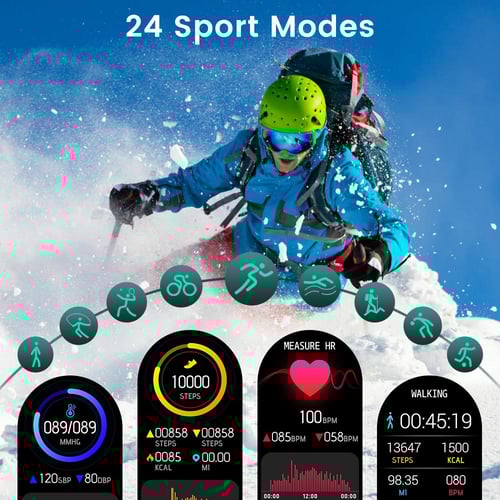 Waterproof pedometer and swimming sports smartwatch 2025