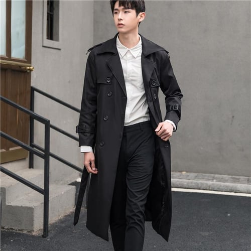 Men's business trench coat top