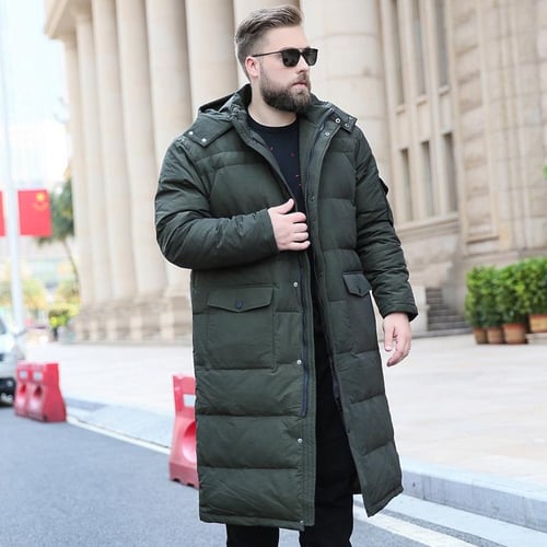 Mens knee length winter parka on sale