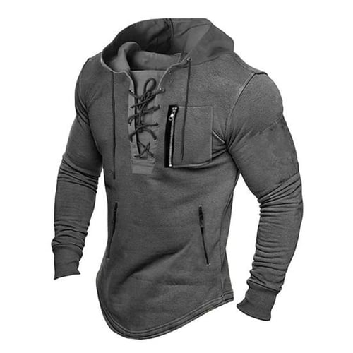 Lace up long sleeve hoodie outlet