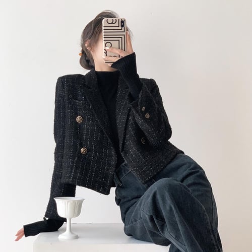 Thick wool blazer store