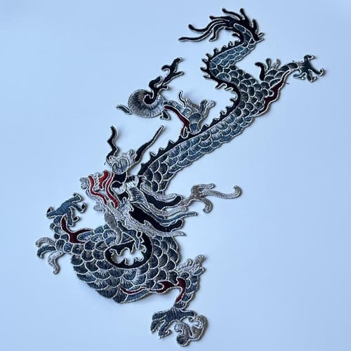 Embroidered dragon skirt clearance