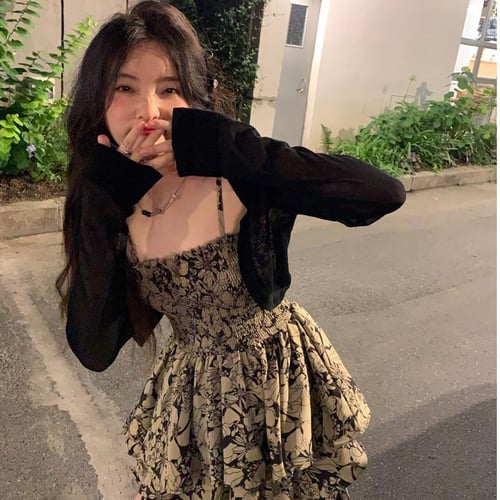Korean spaghetti strap dress hotsell