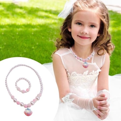 Child pearl necklace set online