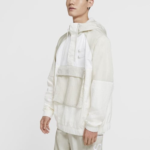 Nike sportswear swoosh woven half zip jacket online