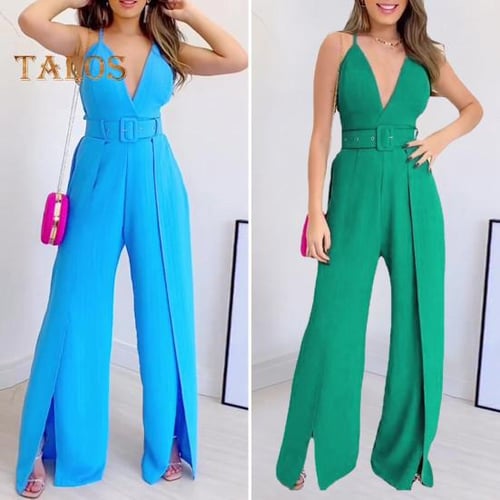 Womens tight leg jumpsuit cheap