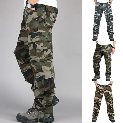 Mens military cargo trousers hotsell