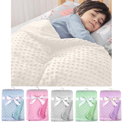 Minky dot blanket shop