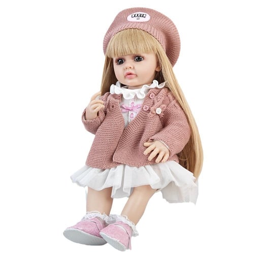 Big dolls with long hair discount