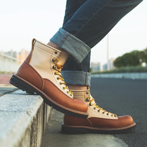 Men's handmade vintage leather ankle boots shop