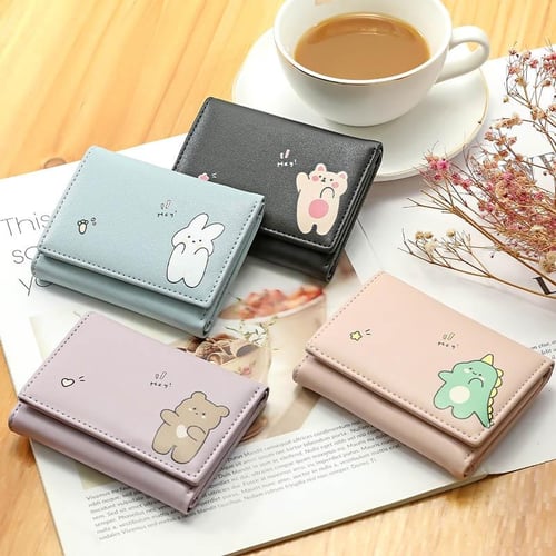 Women Wallets 4 Color Money Bags Short Cute Small Purse Women s