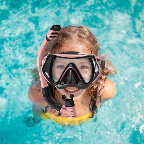 Swimming goggles with nose cover for kids shop