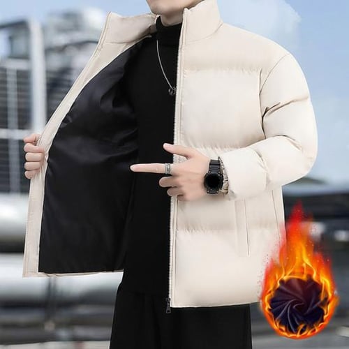 Long sleeve stand collar coat on sale
