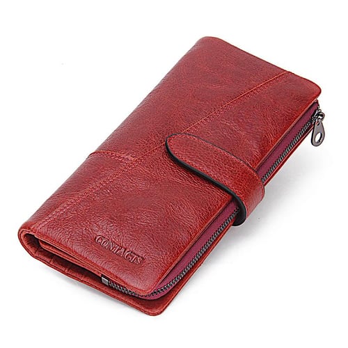 Women Wallet Luxury Brand Genuine Leather Female Long Clutch