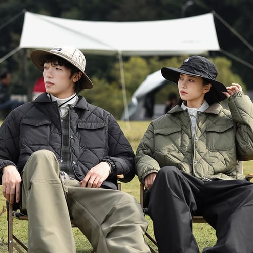 Check padded coat deals