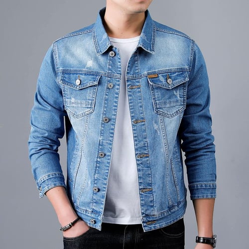 Vintage blue clothing brand shop