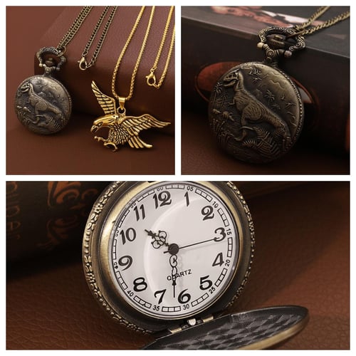 Dinosaur pocket watch clearance