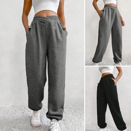 Women's sweatpants with pockets and ankle elasti best sale
