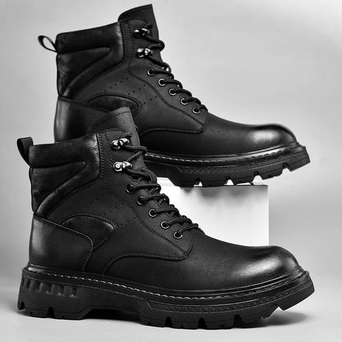 Sports Shoes Explosive Retro Leather Martin Boots Men s Spring and