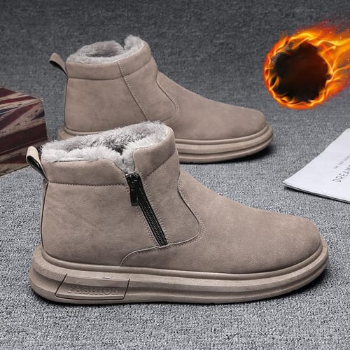 Fur inside shoes top