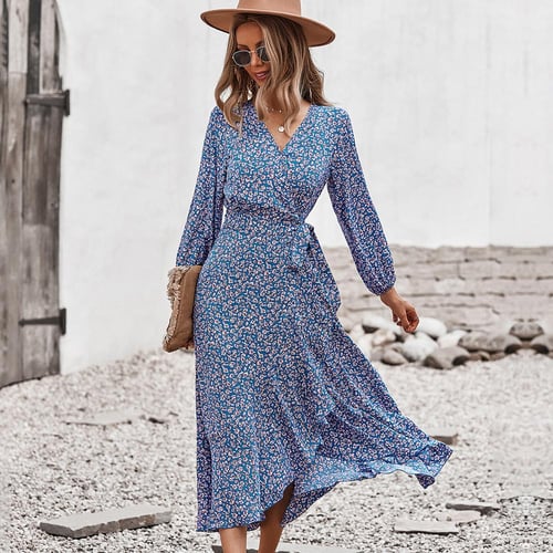 Womens casual summer dresses with sleeves hot sale