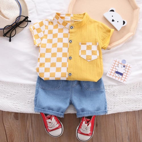 Summer cotton dress for baby boy best sale