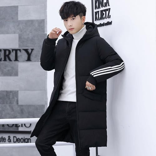 Korean long padded coat cheap