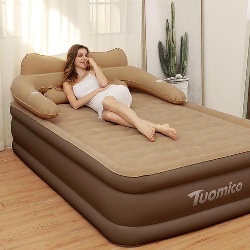 Folding air mattress bed top