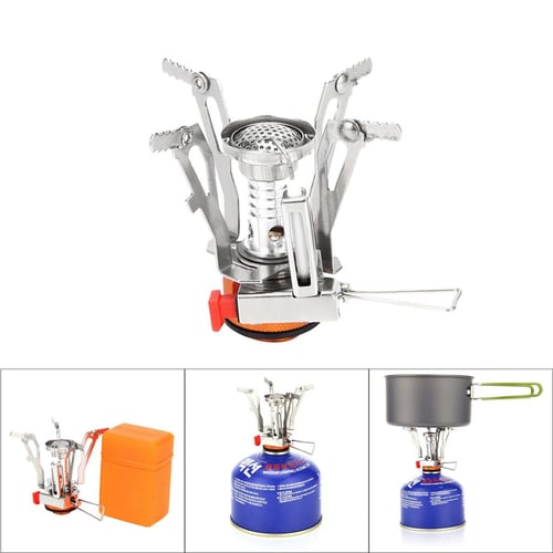 Etekcity ultralight portable outdoor backpacking camping stove with piezo ignition outlet