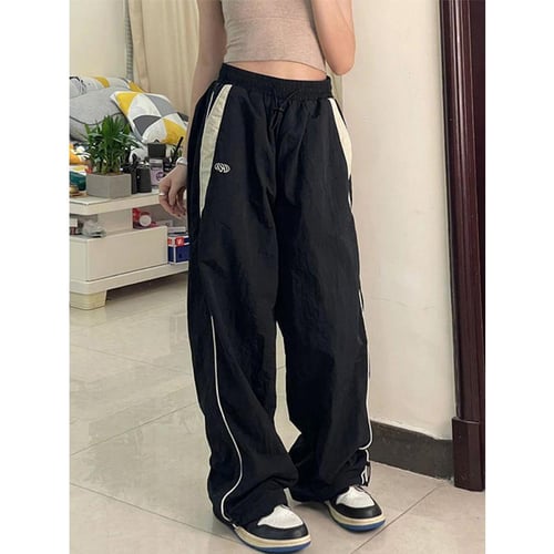 Hip Hop Wide Leg Sweatpants Women Baggy Harajuku Cargo Pants