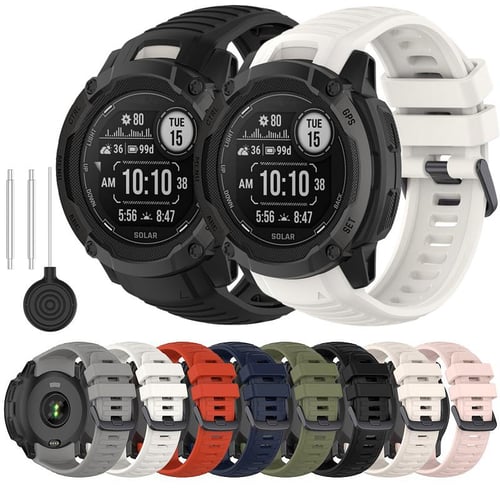 22MM 26MM For Garmin Instinct 2X Solar Wristband Quickfit Silicone
