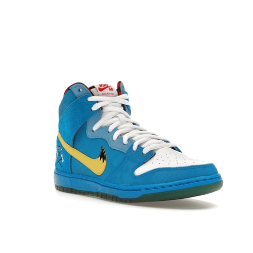 Nike dunk high premium sb university blue/white-white shop