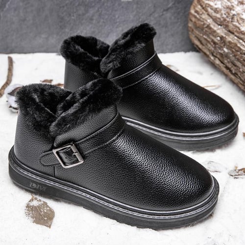 Womens flat discount fur lined boots