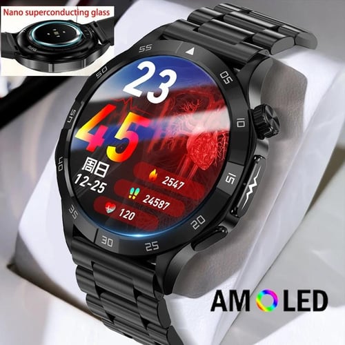 1.43 Inch HD Bluetooth Call Smart Watch Men EKG Blood Pressure