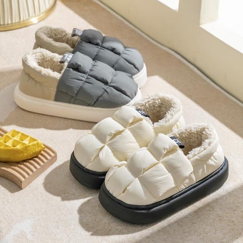 Furry home slippers online