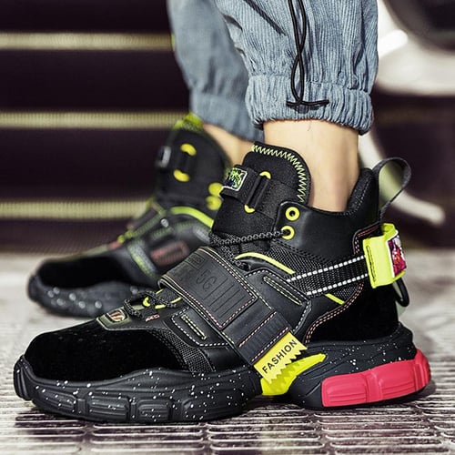 Mens high top sneakers with velcro best sale