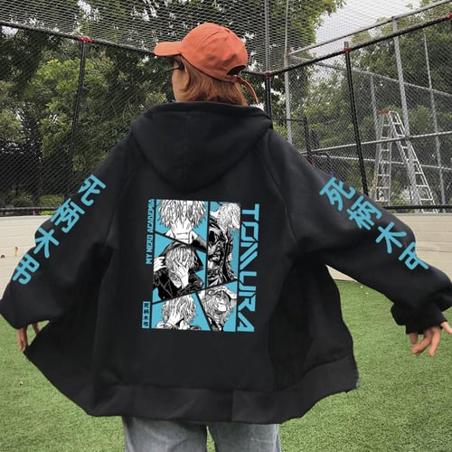 My hero academia zip up hoodie on sale