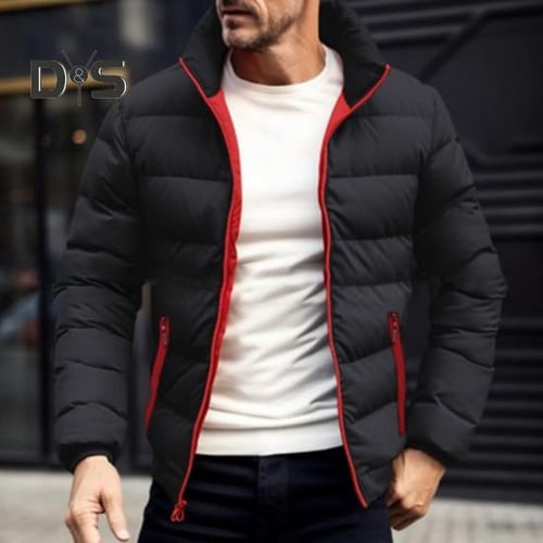 Men's coat zipper side clearance