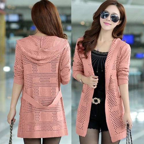 Thin hooded cardigan 2025
