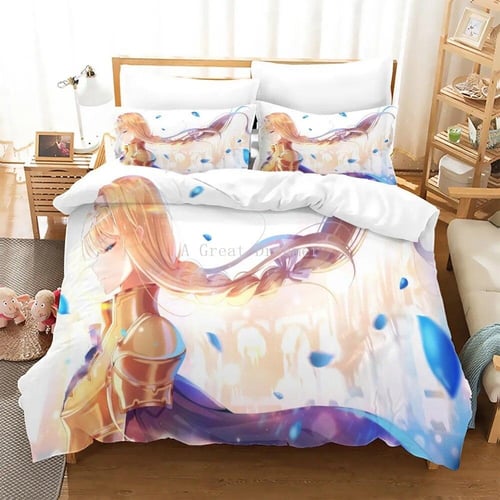 Anime girl bed sheets top
