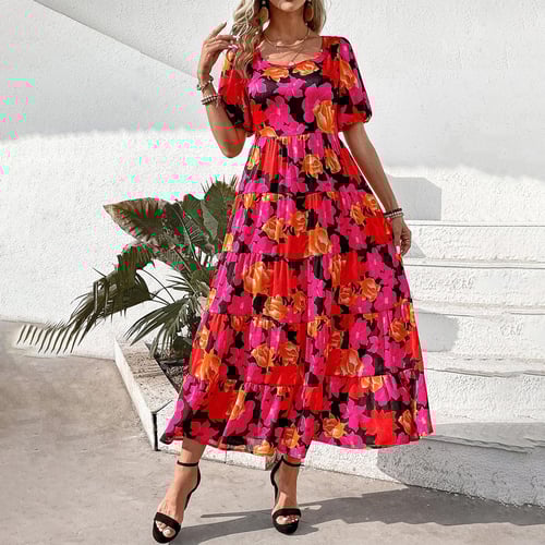 Flowing summer dresses with sleeves top