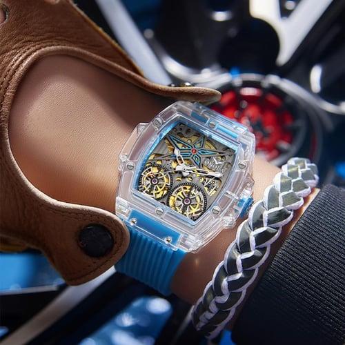 Double online flywheel watch