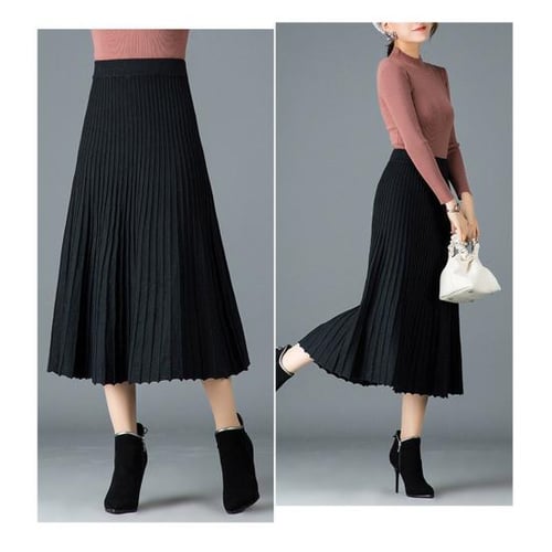 How to wear high waisted pleated skirt outlet