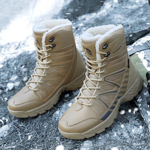 Outdoor military boots tactical training hiking boots leather